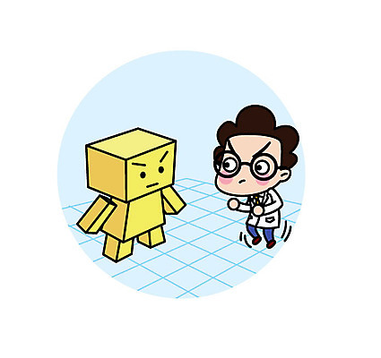 전신 캐릭터 남자 스티커 일러스트 직업캐릭터 한명 서기 성인 과학자 입체 노려봄 일러캐릭터 AI파일 직업 1 과학 모션 표정 사람 학자 파일형식 벡터