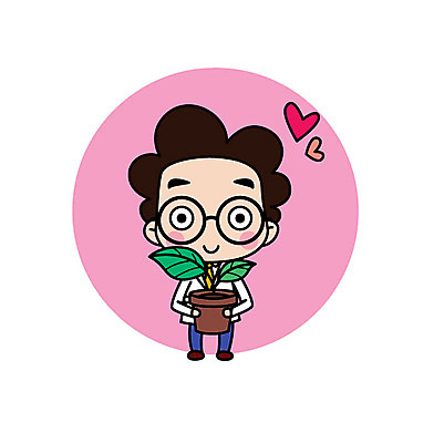 전신 캐릭터 남자 화분 스티커 일러스트 직업캐릭터 한명 서기 들기 성인 하트 과학자 일러캐릭터 AI파일 모양 직업 1 과학 모션 사람 학자 파일형식 벡터