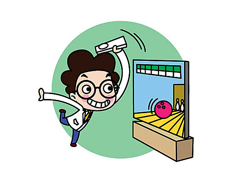 전신 캐릭터 남자 스티커 일러스트 직업캐릭터 한명 성인 볼링 게임기 과학자 일러캐릭터 AI파일 직업 1 과학 사람 구기 학자 파일형식 벡터