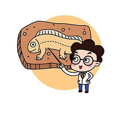 전신 캐릭터 남자 스티커 일러스트 직업캐릭터 어류 설명 한명 서기 성인 과학자 화석 지시봉 일러캐릭터 AI파일 직업 1 과학 모션 사람 수중동물 학자 파일형식 벡터