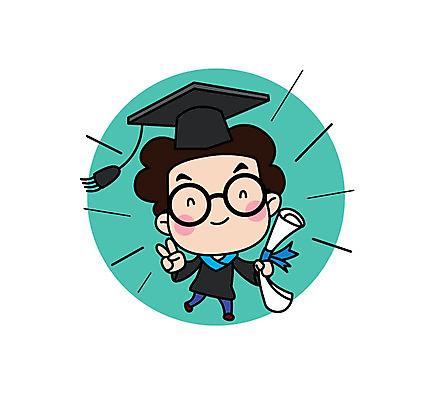 전신 캐릭터 남자 스티커 일러스트 직업캐릭터 한명 성인 기쁨 졸업가운 졸업장 과학자 브이 일러캐릭터 AI파일 직업 1 감정 과학 졸업 사람 손짓 가운 학자 파일형식 벡터