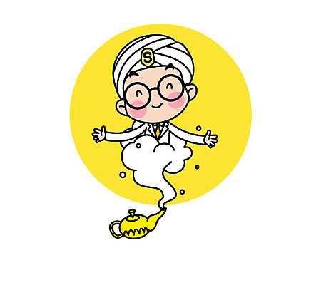 캐릭터 남자 스티커 일러스트 직업캐릭터 한명 상반신 성인 과학자 등장 램프의요정 일러캐릭터 AI파일 직업 1 과학 요정 사람 학자 파일형식 벡터