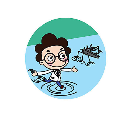 전신 캐릭터 남자 스티커 일러스트 직업캐릭터 한명 성인 걷기 수면 과학자 소금쟁이 일러캐릭터 AI파일 직업 1 과학 곤충 모션 사람 물 학자 파일형식 벡터