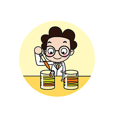 캐릭터 남자 스티커 일러스트 직업캐릭터 실험 한명 상반신 성인 액체 스포이트 과학자 비커 일러캐릭터 AI파일 직업 1 과학 실험기구 사람 피펫 학자 파일형식 벡터