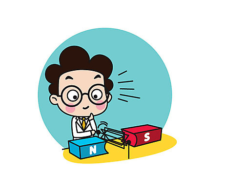 캐릭터 응시 남자 스티커 일러스트 직업캐릭터 한명 서기 상반신 성인 과학자 철사 자석 자기장 일러캐릭터 AI파일 직업 1 시선 과학 모션 사람 학자 파일형식 벡터