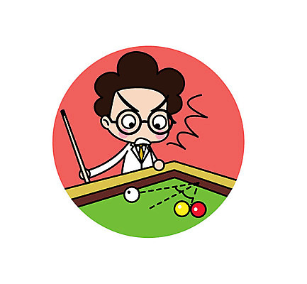 캐릭터 남자 스티커 일러스트 직업캐릭터 한명 서기 상반신 성인 놀람 과학자 각도 당구공 당구대 일러캐릭터 AI파일 직업 1 감정 과학 공 모션 표정 사람 당구 당구용품 학자 파일형식 벡터