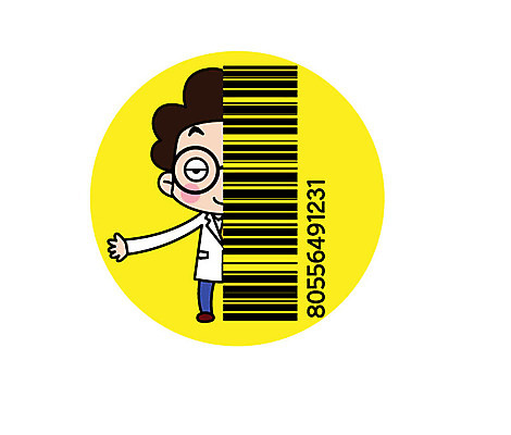 전신 캐릭터 남자 스티커 일러스트 직업캐릭터 한명 서기 성인 과학자 바코드 일러캐릭터 AI파일 직업 1 과학 모션 사람 학자 파일형식 벡터