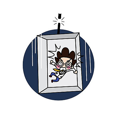 전신 캐릭터 남자 스티커 일러스트 직업캐릭터 한명 성인 놀람 체험 떨어짐 엘리베이터 과학자 끊어짐 중력 진공 일러캐릭터 AI파일 직업 1 감정 과학 컨셉 모션 표정 사람 학자 파일형식 벡터