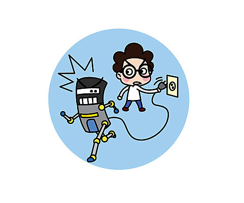 전신 캐릭터 남자 스티커 일러스트 직업캐릭터 한명 성인 전원 콘센트 전기에너지 탈출 로봇 과학자 일러캐릭터 AI파일 직업 1 과학 컨셉 사람 에너지 학자 파일형식 벡터