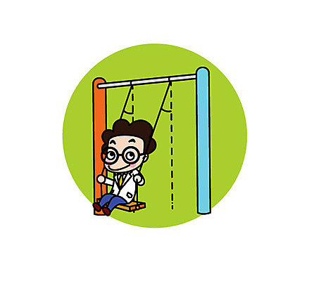 전신 캐릭터 남자 스티커 일러스트 직업캐릭터 한명 앉기 성인 과학자 그네 각도 일러캐릭터 AI파일 직업 1 과학 모션 사람 학자 파일형식 벡터