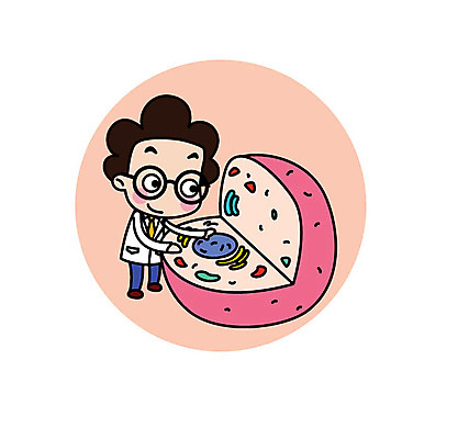 전신 캐릭터 남자 스티커 일러스트 세포 직업캐릭터 한명 서기 성인 모형 관찰 과학자 일러캐릭터 AI파일 직업 1 과학 모션 사람 학자 파일형식 벡터