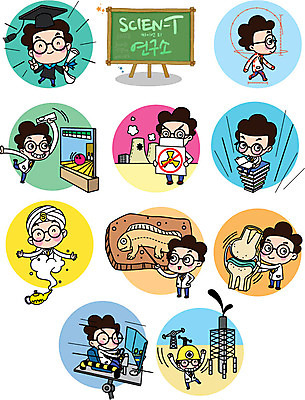 캐릭터 남자 스티커 일러스트 직업캐릭터 여러명 성인 책 세트 레이싱 졸업가운 볼링 석유 과학자 화석 램프의요정 원자력발전소 인체공학 일러캐릭터 AI파일 직업 과학 다수 요정 사람 시합 구기 가운 학자 파일형식 벡터