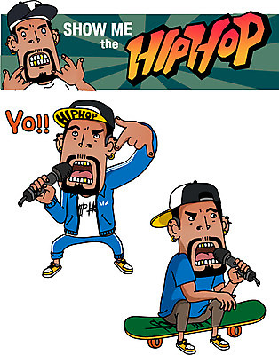 전신 남자 음악 일러스트 직업캐릭터 힙합 서기 들기 앉기 성인 세명 공연 가수 스케이트보드 마이크 힙합가수 허세 일러캐릭터 AI파일 직업 캐릭터 음향기기 컨셉 모션 문화예술 사람 이벤트 음악가 보드_스포츠 파일형식 벡터