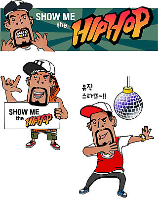 전신 배너 남자 음악 일러스트 직업캐릭터 힙합 서기 들기 성인 세명 가수 춤 미러볼 힙합가수 허세 일러캐릭터 AI파일 직업 캐릭터 컨셉 모션 문화예술 사람 장식 음악가 파일형식 벡터