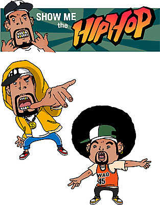 전신 남자 음악 일러스트 직업캐릭터 힙합 서기 성인 세명 가수 춤 비보이 힙합가수 허세 일러캐릭터 AI파일 직업 캐릭터 컨셉 모션 문화예술 사람 음악가 파일형식 벡터