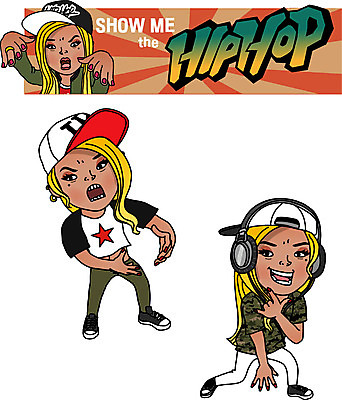 전신 여자 음악 일러스트 직업캐릭터 힙합 서기 성인 세명 헤드폰 가수 춤 비보이 힙합가수 허세 일러캐릭터 AI파일 직업 캐릭터 음향기기 컨셉 모션 문화예술 사람 음악가 파일형식 벡터