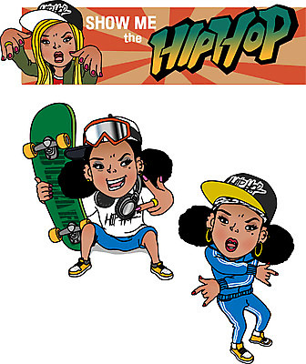 전신 여자 음악 일러스트 고글 직업캐릭터 힙합 서기 앉기 성인 세명 가수 스케이트보드 힙합가수 허세 일러캐릭터 AI파일 직업 캐릭터 컨셉 모션 문화예술 사람 음악가 보드_스포츠 파일형식 벡터