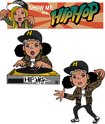 전신 여자 음악 일러스트 직업캐릭터 힙합 서기 상반신 성인 세명 공연 가수 레코드 턴테이블 힙합가수 허세 일러캐릭터 AI파일 직업 캐릭터 컨셉 모션 문화예술 사람 이벤트 음악가 음반 파일형식 벡터