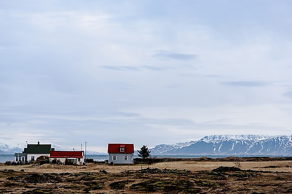 포토 JPG 주간 나무 해외풍경 유럽 유럽풍경 하늘 산 주택 아이슬란드 풍경 사람없음 야외 건물 바닷가집 국내포토 자연요소 식물 해외 건축물 나라 파일형식