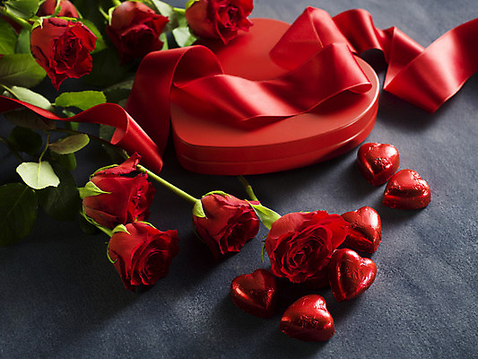 포토 JPG 해외이미지 리본 회색배경 발렌타인데이 사람없음 빨간색 선물상자 하이앵글 장미 초콜릿 하트 오브젝트 해외포토 모양 꽃 뷰포인트 컬러 백그라운드 데이이벤트 디저트 선물 상자 회색 파일형식 이미지허브