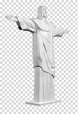 편집 편집이미지 사람없음 3D소스 3D 입체 디지털합성 PNG 예수상 목업 편집소스 조형물 파일형식