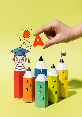 학생 손 교육 남자 학사모 포토일러 한명 연필 에이플러스 이미지편집 AI파일 편집이미지 모자_잡화 1 졸업 학용품 사람 신체부위 필기구 점수 파일형식 벡터