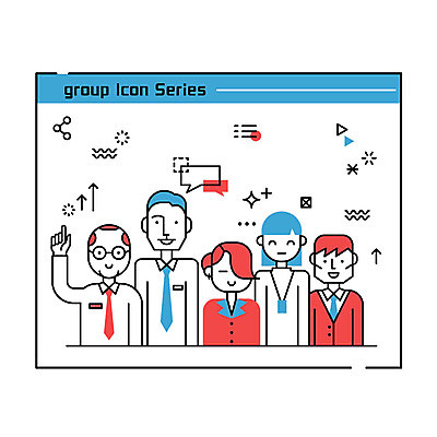 여자 남자 화살표 말풍선 일러스트 비즈니스 여러명 비즈니스맨 비즈니스우먼 그룹 동료 분자구조 국내일러스트 AI파일 다수 관계 사람 직장인 파일형식 벡터
