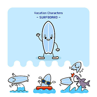 캐릭터 파도 일러스트 사람없음 선글라스 손상 서핑보드 서핑 상어 튜브 사물캐릭터 일러캐릭터 AI파일 안경 바다 컨셉 어류 수상스포츠 보드_스포츠 파일형식 벡터