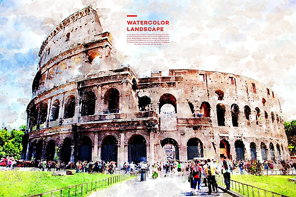 주간 PSD 해외풍경 일러스트 수채화 사람 풍경 잔디 여러명 야외 관광지 이탈리아 번짐 콜로세움 감성 랜드마크 국내일러스트 자연요소 식물 해외 유럽 여행 다수 컨셉 로마 파일형식 효과