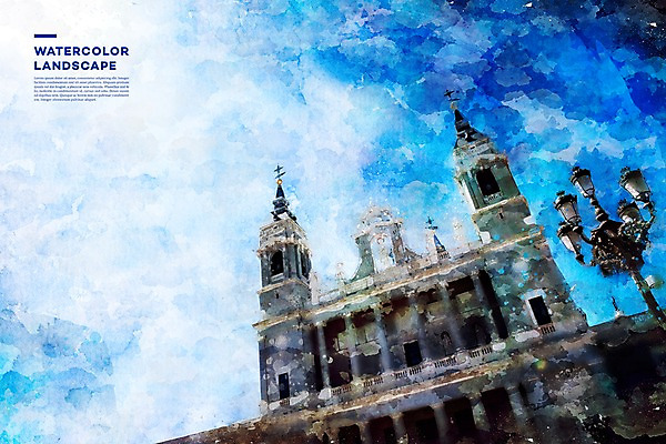 주간 PSD 해외풍경 유럽 가로등 일러스트 하늘 수채화 풍경 사람없음 야외 건물 관광지 궁전 스페인 번짐 감성 랜드마크 마드리드 국내일러스트 자연요소 해외 건축물 공공시설 나라 여행 컨셉 고건축 파일형식 효과