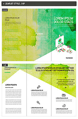 템플릿 표지디자인 표지 ZIP 내지 리플렛 3단접지 미술 팜플렛 사람없음 물감 이젤 그림 번짐 인디자인 INDD 이미지템플릿 문화예술 미술도구 파일형식 효과