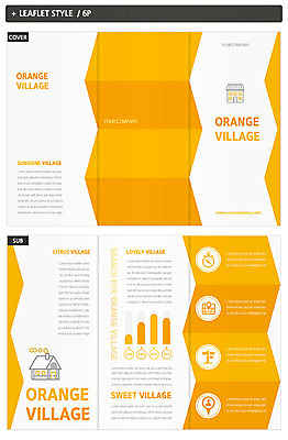템플릿 표지디자인 표지 ZIP 내지 리플렛 3단접지 그래프 주택 팜플렛 사람없음 지그재그 인디자인 INDD 이미지템플릿 건물 파일형식