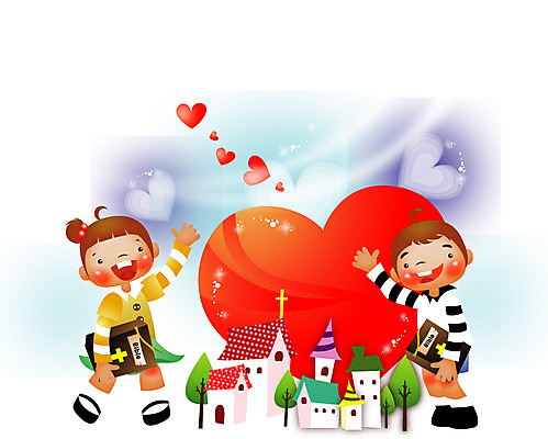 전신 나무 여자 남자 기독교 종교 어린이 일러스트 사랑 웃음 들기 두명 교회 성경 하트 국내일러스트 AI파일 모양 식물 감정 종교용품 종교건축 모션 표정 사람 건물 파일형식 벡터