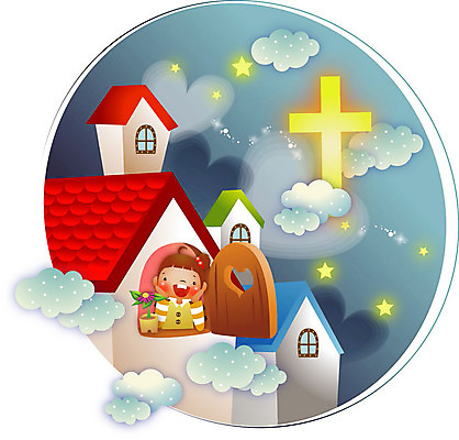 구름 여자 별 기독교 종교 어린이 십자가 일러스트 창문 주택 사랑 한명 웃음 상반신 교회 성경 하트 국내일러스트 AI파일 자연요소 모양 1 감정 종교용품 종교건축 표정 사람 건물 파일형식 벡터