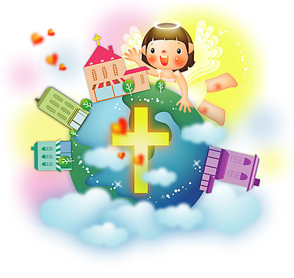 전신 구름 여자 기독교 종교 지구 어린이 십자가 일러스트 천사 사랑 한명 웃음 건물 교회 성경 하트 국내일러스트 AI파일 자연요소 모양 1 건축물 감정 종교용품 종교건축 표정 사람 파일형식 벡터