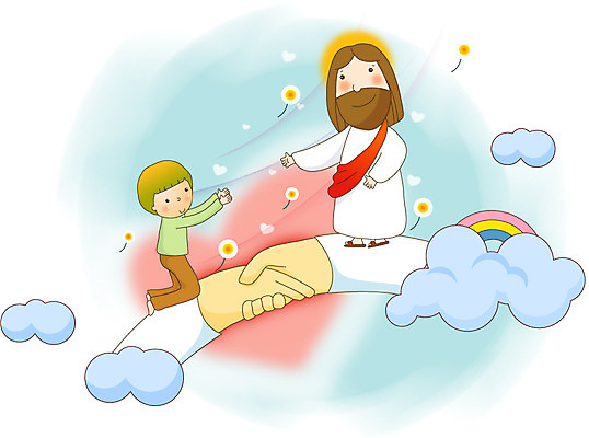 전신 구름 손 남자 기독교 종교 어린이 무지개 일러스트 사랑 성인 두명 신체부위 손잡기 하트 예수 국내일러스트 AI파일 자연요소 모양 감정 모션 사람 신_종교 파일형식 벡터