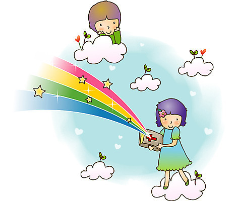 전신 구름 여자 남자 별 기독교 종교 어린이 무지개 일러스트 사랑 들기 상반신 두명 새싹 성경 국내일러스트 AI파일 자연요소 식물 감정 종교용품 모션 사람 파일형식 벡터