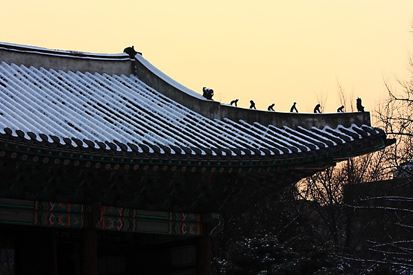 포토 JPG 주간 백그라운드 한국건축 한국 풍경 사람없음 야외 기와지붕 어처구니 국내포토 자연요소 건축 아시아 지붕 기와 파일형식