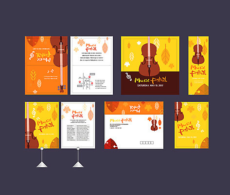 템플릿 배너템플릿 나뭇잎 이벤트 사람없음 세트 축제 가을 현수막 바이올린 전단 엽서 초대장 약도 연주회 소봉투 행사세트 행사템플릿 AI파일 배너 계절 잎 지도 현악기 편지봉투 카드_감사 편지 홍보물 음악회 파일형식 벡터