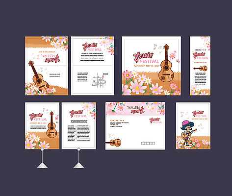 전신 템플릿 배너템플릿 여자 꽃 음악 연주 한명 사람 이벤트 성인 세트 현수막 기타 전단 엽서 초대장 약도 음악축제 소봉투 행사세트 행사템플릿 AI파일 식물 1 배너 지도 현악기 문화예술 편지봉투 카드_감사 축제 편지 홍보물 파일형식 벡터