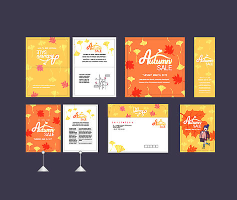 전신 템플릿 배너템플릿 여자 단풍 한명 이벤트 성인 세트 세일 가을 현수막 전단 은행잎 엽서 초대장 약도 소봉투 행사세트 행사템플릿 AI파일 1 배너 계절 잎 지도 편지봉투 카드_감사 사람 편지 홍보물 파일형식 벡터