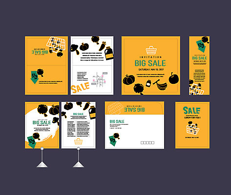 템플릿 배너템플릿 채소 호박 이벤트 사람없음 세트 세일 현수막 사과 브로콜리 잼 장바구니 전단 엽서 초대장 약도 소봉투 행사세트 행사템플릿 AI파일 배너 지도 과일 편지봉투 카드_감사 쇼핑 바구니 소스_음식 편지 홍보물 파일형식 벡터