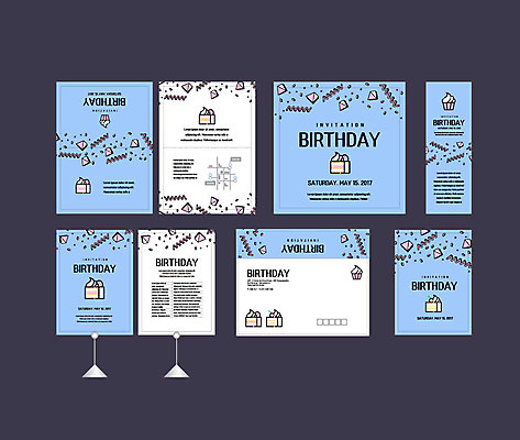 템플릿 배너템플릿 폭죽 이벤트 사람없음 세트 케이크 현수막 생일 전단 엽서 초대장 약도 소봉투 행사세트 행사템플릿 AI파일 배너 기념일 지도 디저트 편지봉투 카드_감사 편지 홍보물 파일형식 벡터