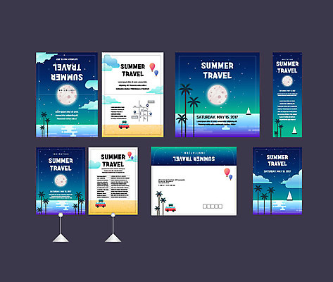 템플릿 배너템플릿 바다 여행 요트 자동차 이벤트 사람없음 여름 여름휴가 바캉스 세트 야자수 캠핑 달 현수막 열기구 전단 엽서 초대장 약도 소봉투 행사세트 행사템플릿 AI파일 자연요소 나무 배너 계절 육상교통 지도 배_교통 항공교통 레저 휴가 편지봉투 카드_감사 편지 홍보물 파일형식 벡터 여름_계절