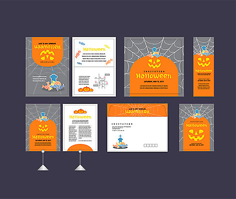 템플릿 배너템플릿 사탕 이벤트 사람없음 세트 파티 할로윈 현수막 무덤 거미줄 전단 엽서 초대장 약도 잭오랜턴 소봉투 행사세트 행사템플릿 AI파일 배너 지도 디저트 편지봉투 카드_감사 편지 홍보물 파일형식 벡터