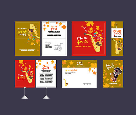 템플릿 배너템플릿 악기 음악 단풍 이벤트 사람없음 세트 축제 가을 현수막 색소폰 전단 엽서 초대장 약도 음악축제 소봉투 행사세트 행사템플릿 예술축제 AI파일 배너 계절 예술 잎 지도 문화예술 편지봉투 카드_감사 목관악기 편지 홍보물 파일형식 벡터
