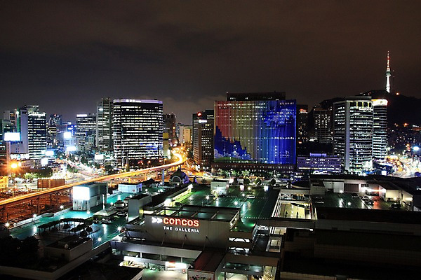 포토 JPG 구름 야경 하늘 서울 한국 빌딩 사람없음 야외 도시 고가도로 도심 남산타워 국내포토 자연요소 아시아 건물 고속도로 야간 남산 파일형식 풍경_경치