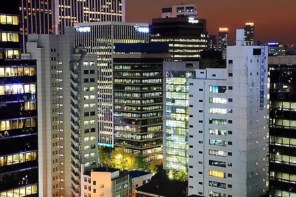 포토 JPG 야경 한국 빌딩 사람없음 야외 도시 도심 국내포토 아시아 건물 야간 파일형식 풍경_경치