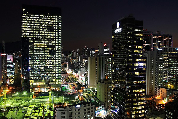 포토 JPG 야경 한국 빌딩 사람없음 야외 도시 도심 국내포토 아시아 건물 야간 파일형식 풍경_경치