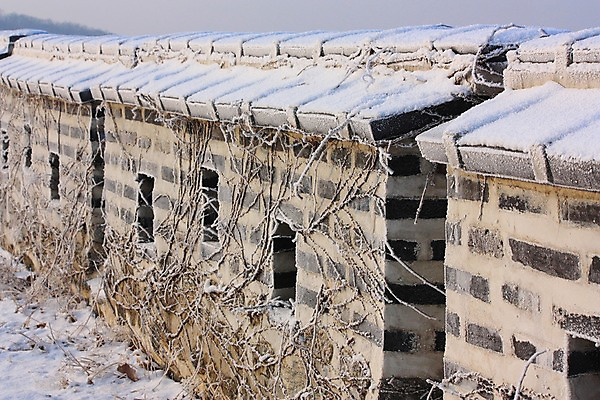 포토 JPG 주간 설경 자연 풍경 사람없음 야외 눈 성 덩굴 남한산성 성곽길 겨울풍경 국내포토 광주시 자연요소 식물 건축물 길 겨울 날씨 생태계 경기도 파일형식